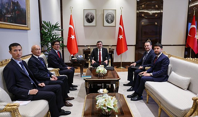 Cumhurbaşkanı Yardımcısı Yılmaz, Kırgızistan Bakanlar Kurulu Başkan Yardımcısı Baysalov ile bir araya geldi
