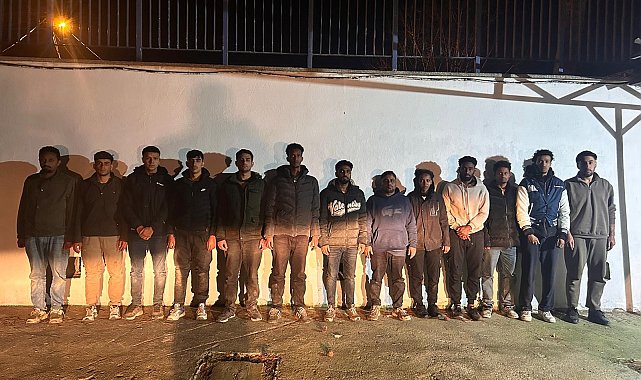 Edirne'de 13 kaçak göçmen yakalandı
