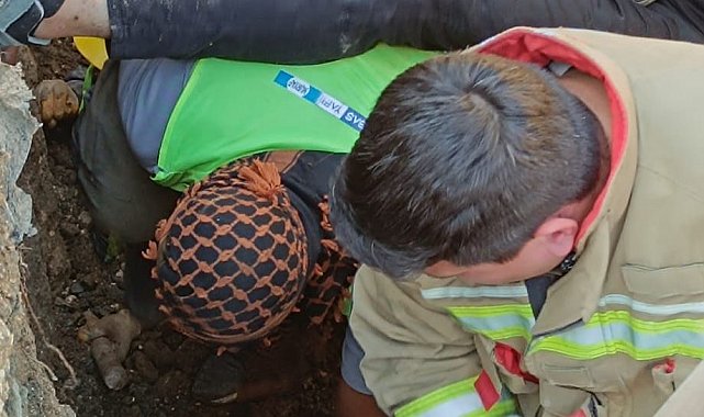 Hatay'da inşaat alanında göçük: 1 yaralı