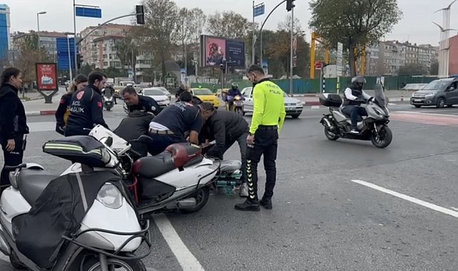 İstanbul- Fatih'te taksiyle çarpışan motosikletin sürücüsü yaralandı