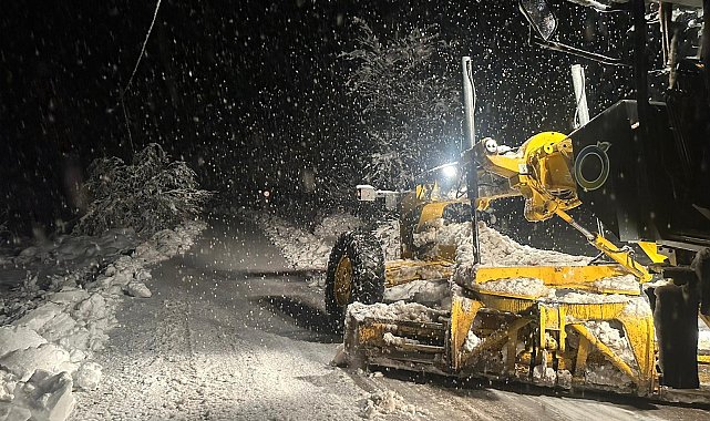 Kardan kapanan Ordu-Sivas kara yolu açıldı