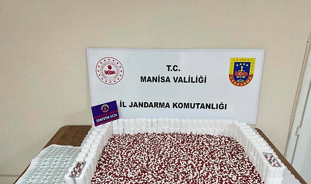 Manisa'da 9 bin 140 adet sentetik ecza hap ele geçirildi