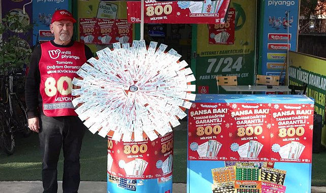 Milli Piyango'nun 800 milyon TL'lik yılbaşı büyük ikramiyesine yoğun ilgi