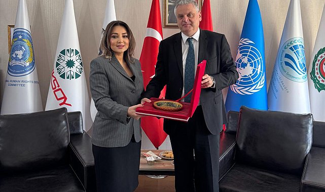 Moldova Ankara Büyükelçisi Serebrian, ULUSKON Başkanı Atasoy'u ziyaret etti