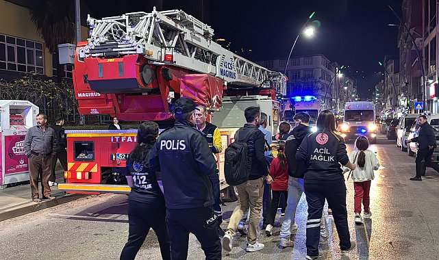 Ordu'da çatı katında çıkan yangında 5 kişi dumandan etkilendi