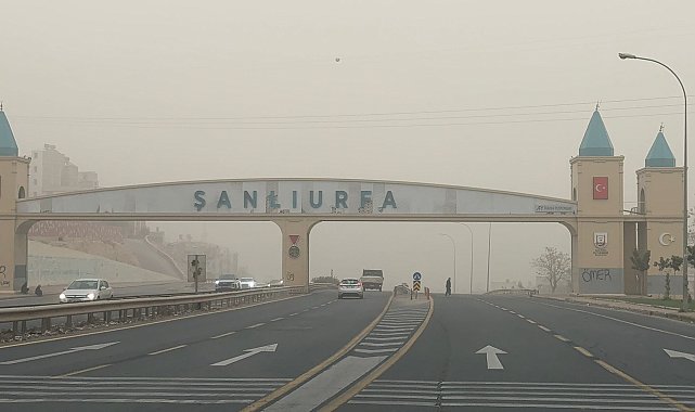 Şanlıurfa'da toz taşınımı
