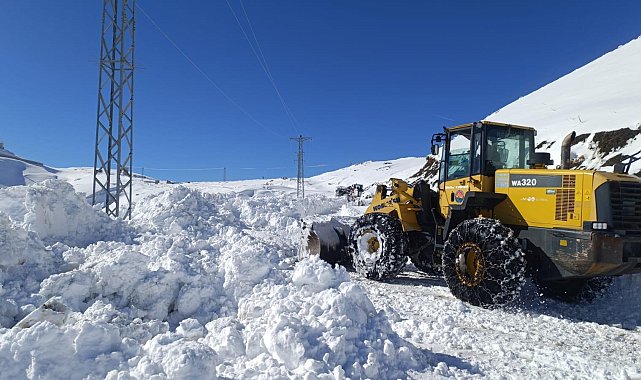 Şırnak'ta kardan 2 köy yolu kapandı