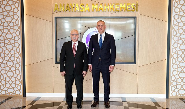 TFF Başkanı Hacıosmanoğlu'ndan Anayasa Mahkemesi Başkanı Özkaya'ya ziyaret