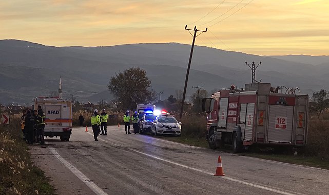 Tokat'ta otomobil, sazlık alana uçtu; 2 ölü, 1 yaralı