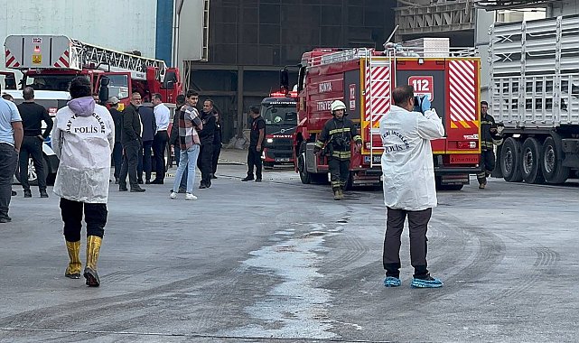 Un fabrikasında doğal gaz patlaması