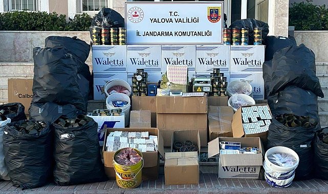 Yalova'da 238 kilo kaçak tütün ele geçirildi