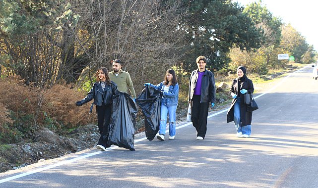 Yayladan 1 saatte 1,4 ton atık toplandı
