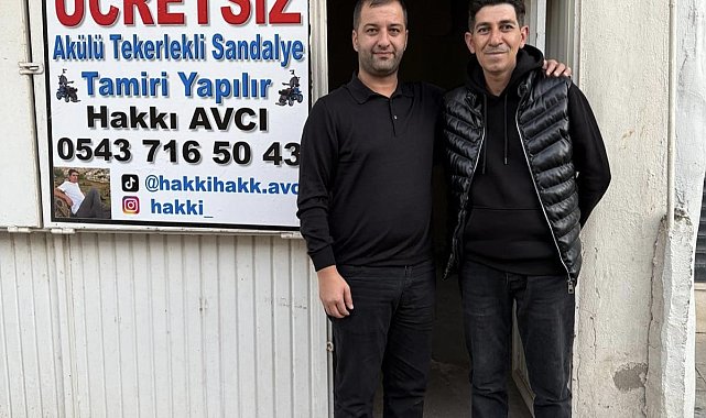 Akülü sandalyeleri ücretsiz tamir eden kişiye iş yeri desteği