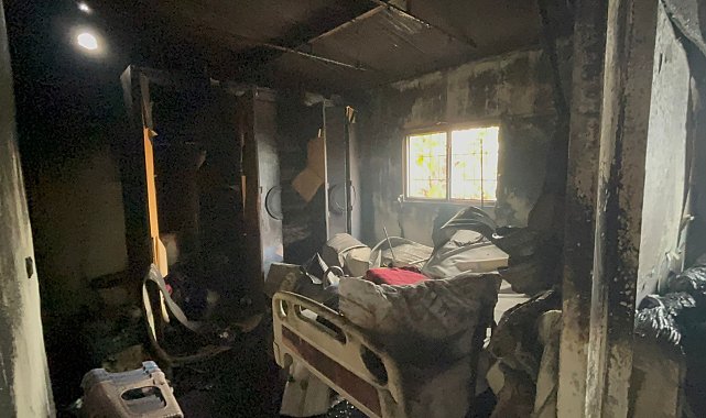 Bedensel engelli, evinde çıkan yangında öldü