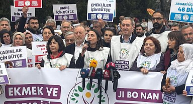 DEM Parti'den TBMM önünde 'bütçe' protestosu