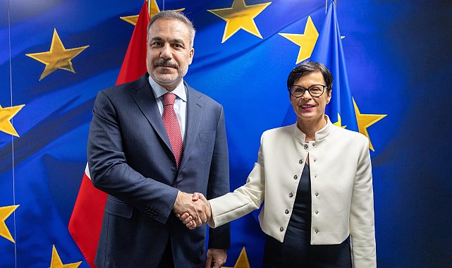 Dışişleri Bakanı Hakan Fidan, Belçika'da AB Komiseri Kos ile görüştü