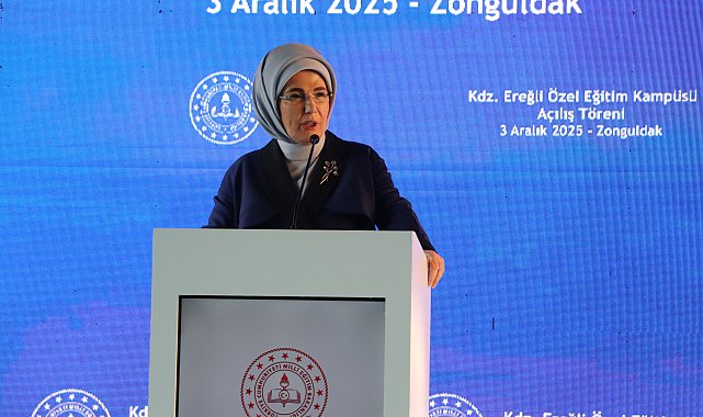 Emine Erdoğan Zonguldak'ta özel eğitim merkezi kampüsü açılışına katıldı