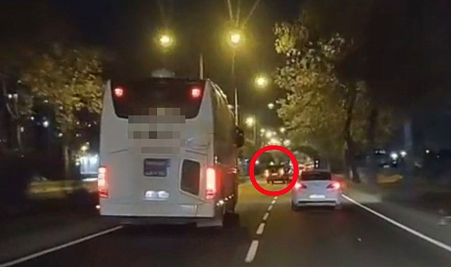 Hafif ticari araçla makas atan sürücüye 14 bin TL para cezası