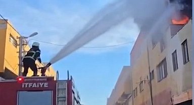 Halı yıkama atölyesinde çıkan yangın söndürüldü