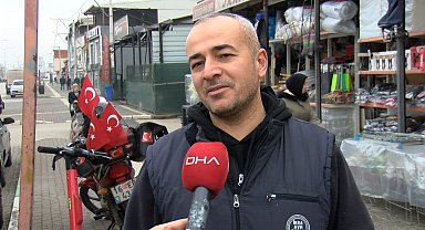 Husumetlisinin tabancasından çıkan kurşunlardan mağazaya sığınarak kurtuldu; o anlar kamerada