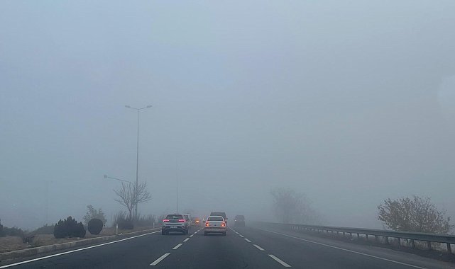 Kayseri'de yoğun sis etkili oldu