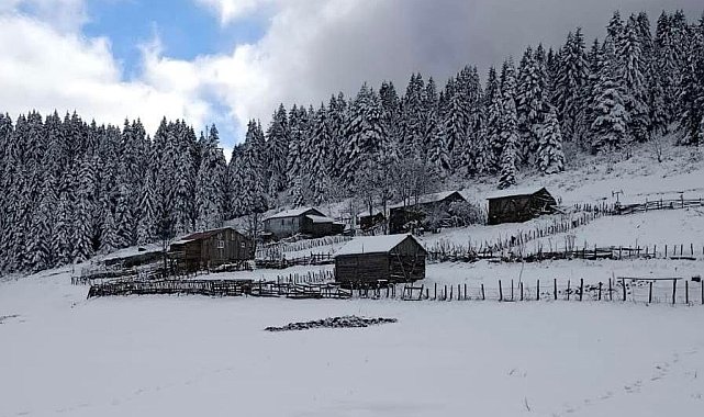 Ordu'nun yüksekleri beyaza büründü