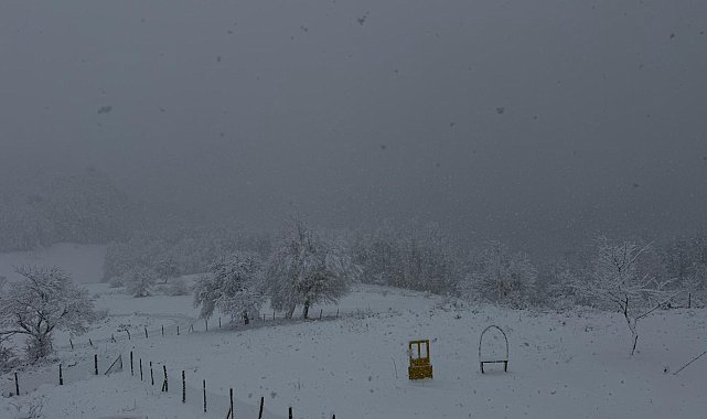 Samsun'un yüksek kesimlerinde kar etkili oldu