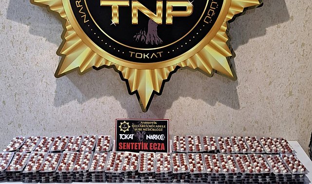 Tokat'ta 4 bin 382 sentetik hap ele geçirildi