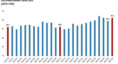 TÜİK: Dış ticaret haddi 5 puan arttı