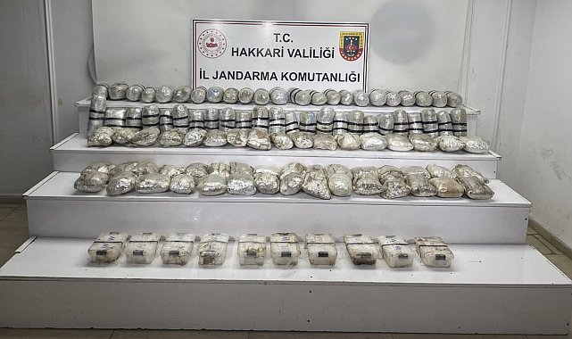 Arazide 60 kilo 400 gram uyuşturucu ele geçirildi