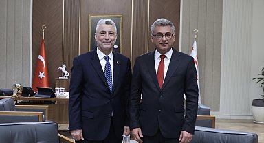 Bakan Bolat, KKTC'de Cumhurbaşkanı Erhürman ile görüştü
