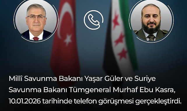 Bakan Güler, Suriyeli mevkidaşı Kasra ile görüştü