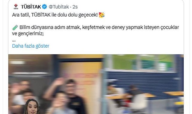 Bakan Kacır, öğrencileri TÜBİTAK Bilim Merkezlerine davet etti