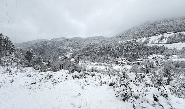 Bartın'da kar yağışı nedeniyle 43 köy yolu ulaşıma kapandı