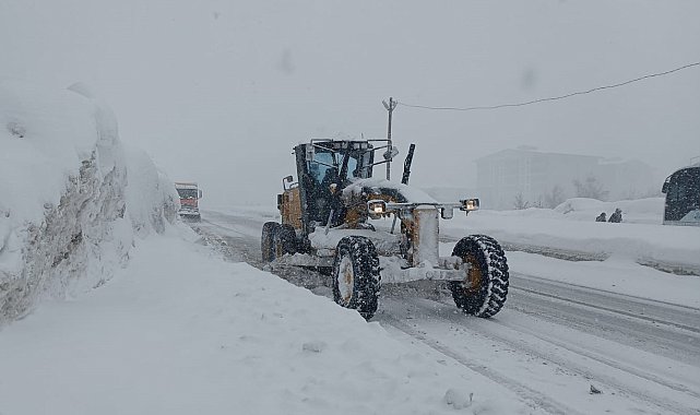 Bitlis'te kardan kapanan 197 yerleşim yerinin yolu açıldı