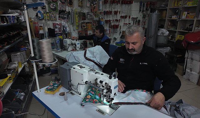 Bolu'da yağış sonrası şişme kar kızağına yoğun talep