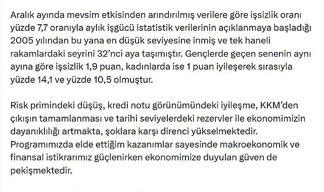 Cevdet Yılmaz: Vatandaşımızın alım gücünü yükselteceğiz