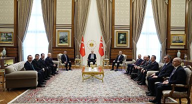 Cumhurbaşkanı Erdoğan, Özbekistan heyetini kabul etti
