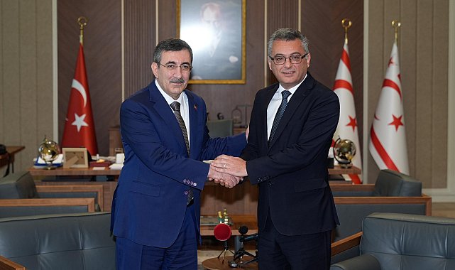 Cumhurbaşkanı Yardımcısı Yılmaz, KKTC Cumhurbaşkanı Erhürman ile görüştü