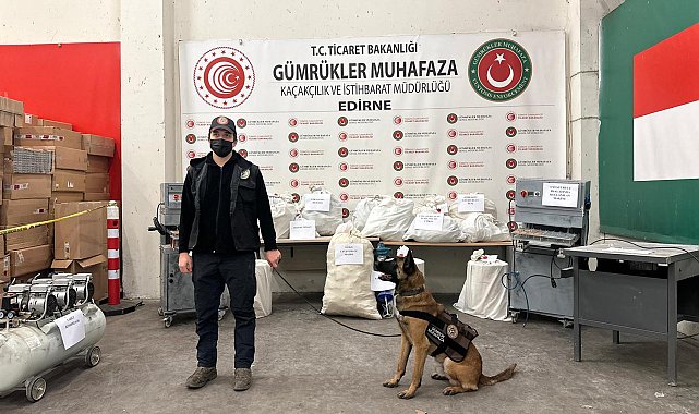 Edirne'de 117 kilo hap ele geçirildi; 5 gözaltı
