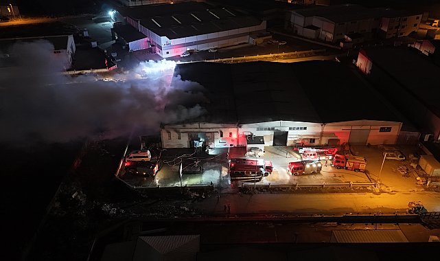 Kayseri'de mobilya fabrikasında yangın