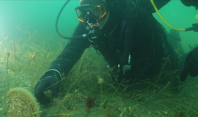 Kocaeli Büyükşehir Belediye Başkanı Büyükakın, Gebze Eskihisar'da dalış yaptı