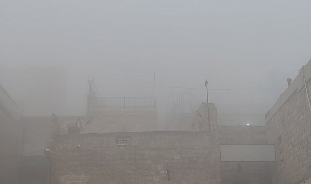 Mardin'de yoğun sis; görüş mesafesi 10 metreye düştü