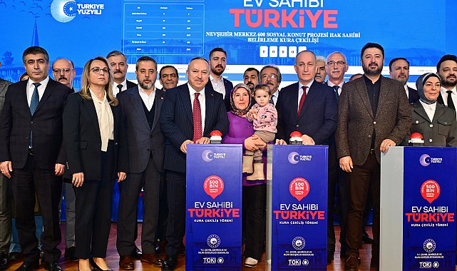 Nevşehir'de 'Yüzyılın Konut Projesi'nde kuralar çekildi