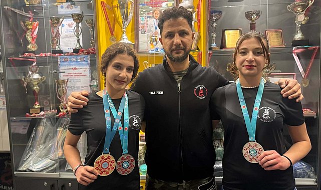 Şampiyon kız kardeşlerin hedefi dünya kupasında altın madalya