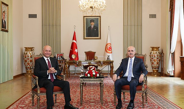 TBMM Başkanı Kurtulmuş, BM Mülteciler Yüksek Komiseri Salih ile görüştü