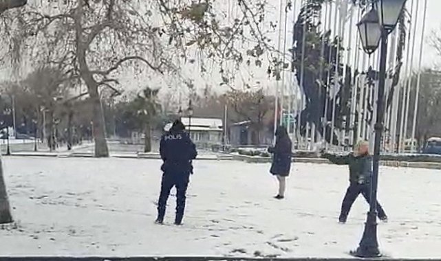 Tekirdağ'da kar yağışı