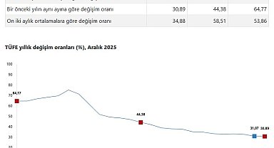TÜİK, aralık ayı enflasyon verilerini açıkladı
