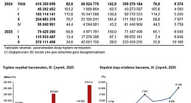 TÜİK: Yerli turistlerin seyahat harcaması yüzde 34,8 arttı