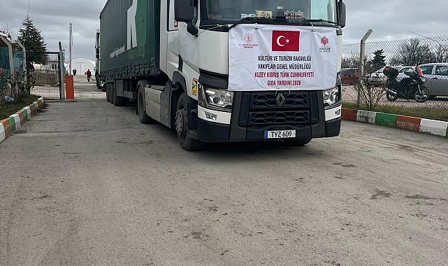 Vakıflar Genel Müdürlüğü'nden KKTC'ye 5 bin koli gıda yardımı